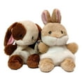 thumbnail image 1 of Aurora CLOVER BUNNY & ELLA BUNNY Palm Pals 5" Stuffed Animal Plush, Set of 2, 1 of 6