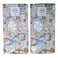 thumbnail image 1 of Set of 2 COASTAL SANCTUARY Sea Shell Toss Terry Kitchen Towels, Kay Dee Designs, 1 of 2