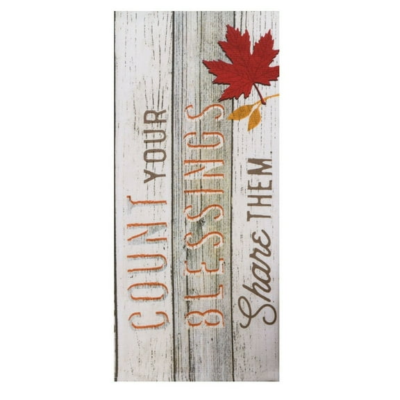Set of 2 COUNT YOUR BLESSINGS Share Them Terry Kitchen Towels by Kay Dee Designs