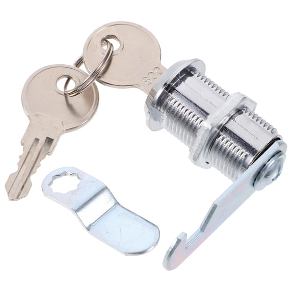 Set of 2 Cam Lock Drawer Locks with Keys for File Cabinets, Tool Boxes ...
