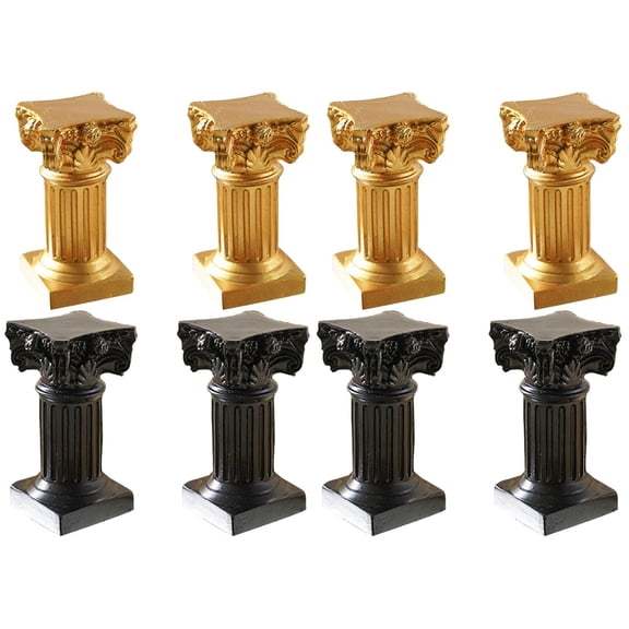 Set of 2 Candle Stick Holder Roman Column Beautiful Appearance Office