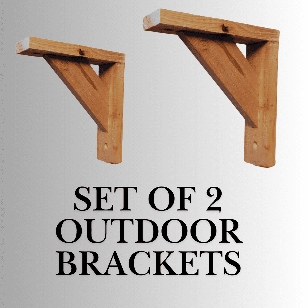 Set of 2 Cedar Window Box Support Brackets – Fits Danny Custom Work ...