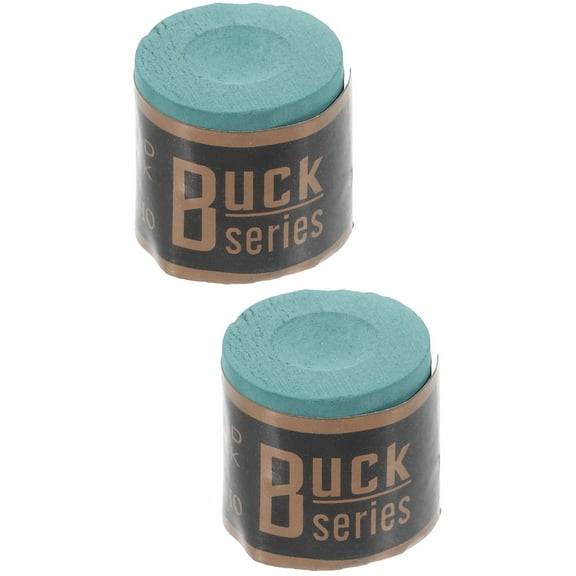 Set of 2 Chalk for Billiard Cue Pool Table Drink Holder Green