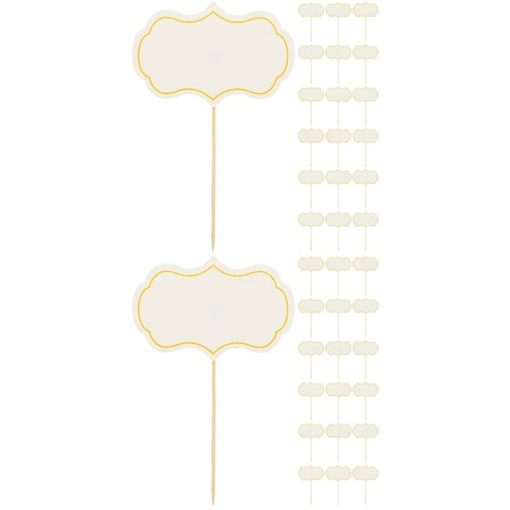 unbranded 48 pcs Food Label For Party Buffet Cupcake Pick Charcuterie Board Accessory