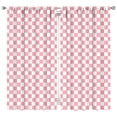 thumbnail image 1 of Set of 2 Checkered Kitchen Curtains 42x84 Inch Short Caf Tier Panels Rod Pocket Semi-Sheer Rustic Decor, 1 of 2
