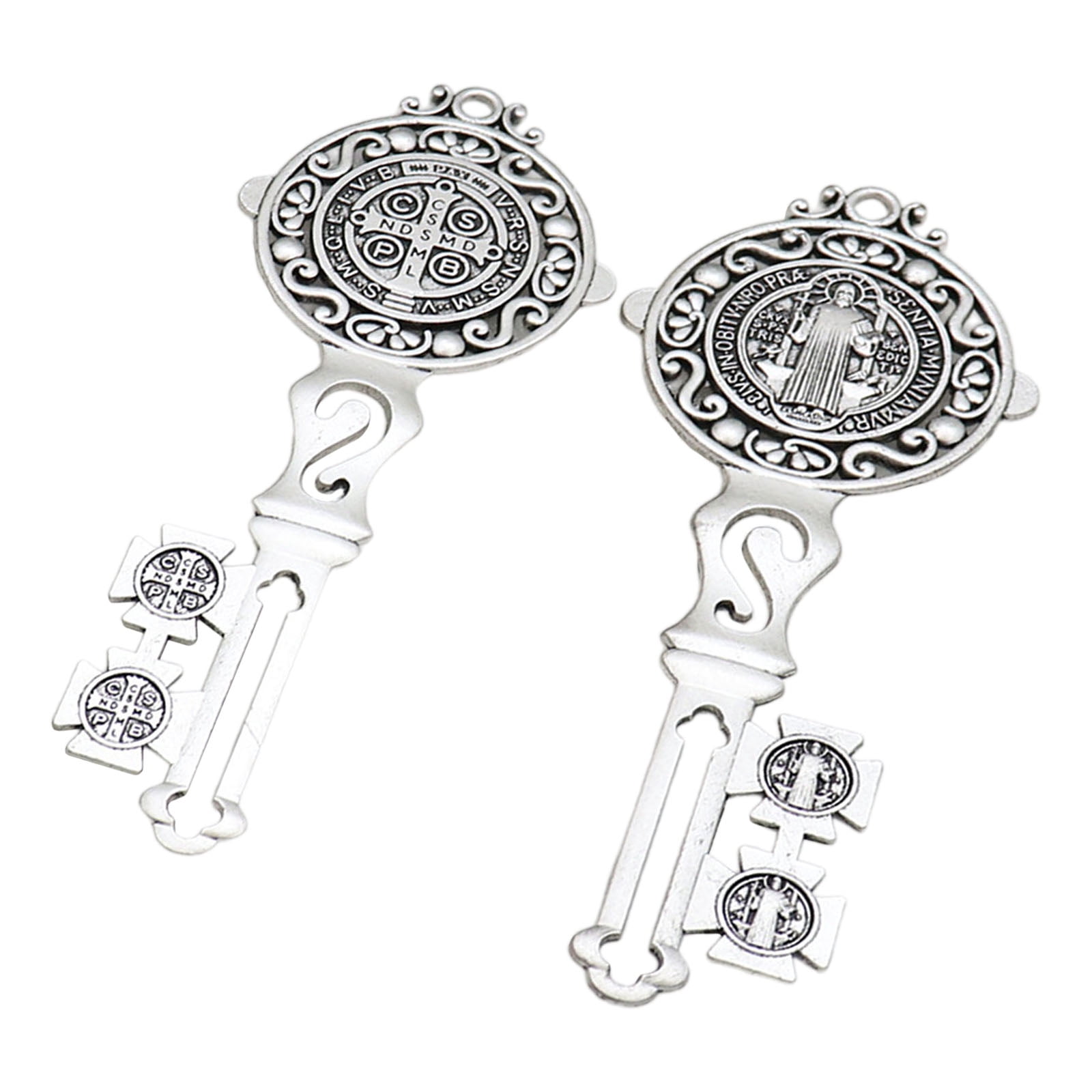 Set of 2 Christians Themed Key Wall Decoration Religious Home and Door ...