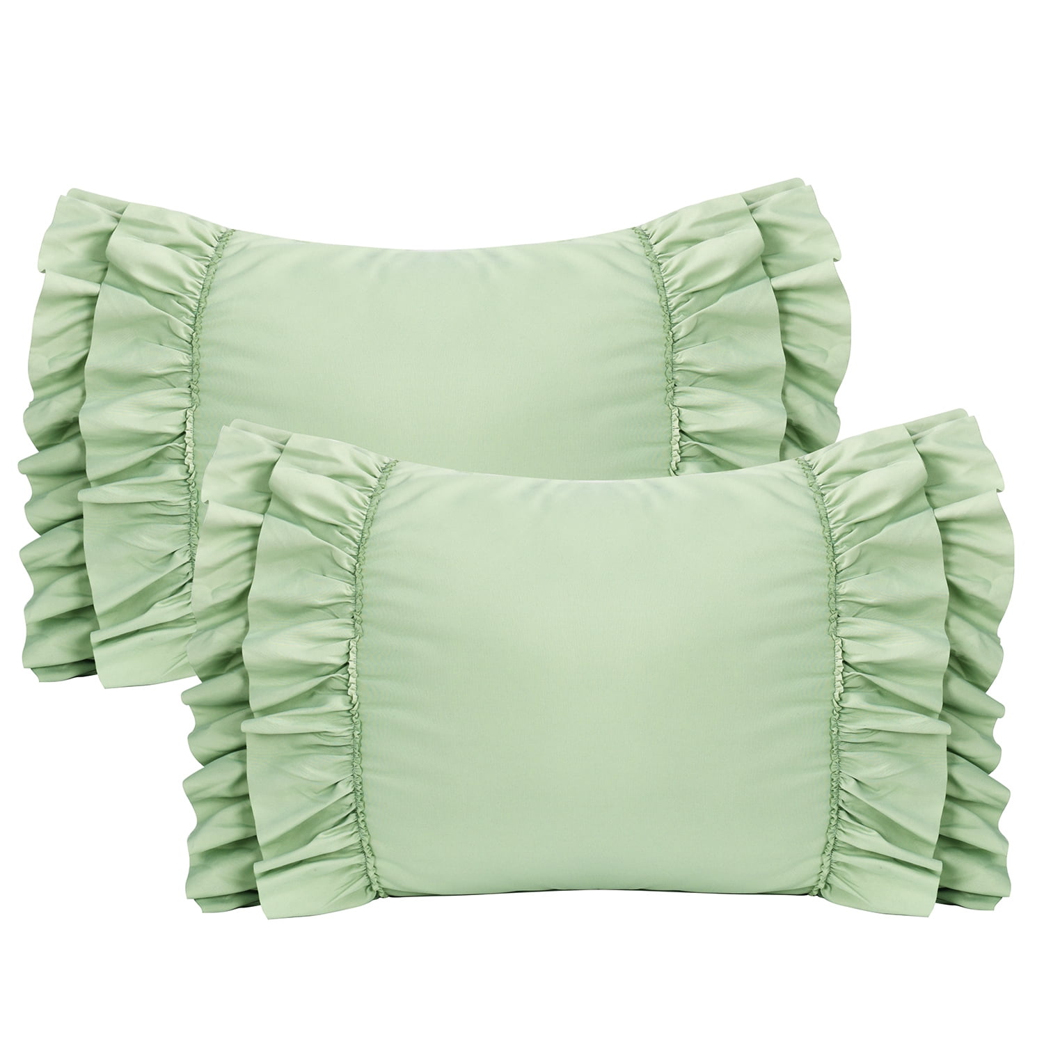 Set of 2 Classic Ruffle Decorative Pillow Shams