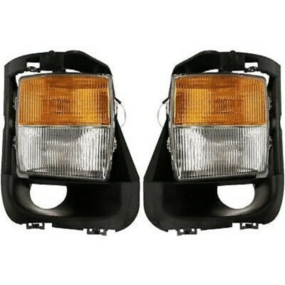 Set of 2 Clear & Amber Lens Fog Light For 04-07 Cadillac CTS V Left & Right V Fits select: 2006-2007 CADILLAC CTS-V