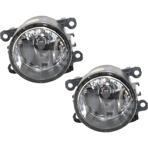Set of 2 Clear Lens Fog Light For 07-12 Eclipse 06-11 Endeavor Left & Right