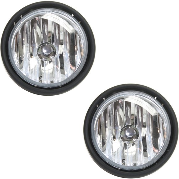 Set of 2 Clear Lens Fog Light for 2000-11 for Freightliner LH & RH - A0632497000, Fog Light, High-Intensity Light, Dual Fitment, 2-Piece Set