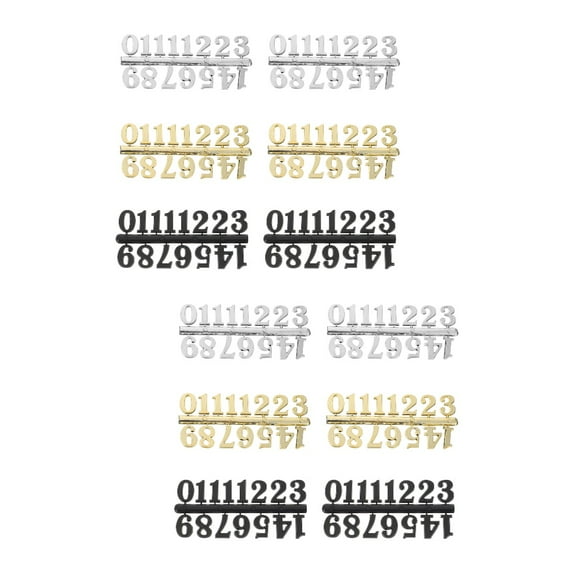 Set of 2 Clock Roman Numerals Number Card Stickers Decoration