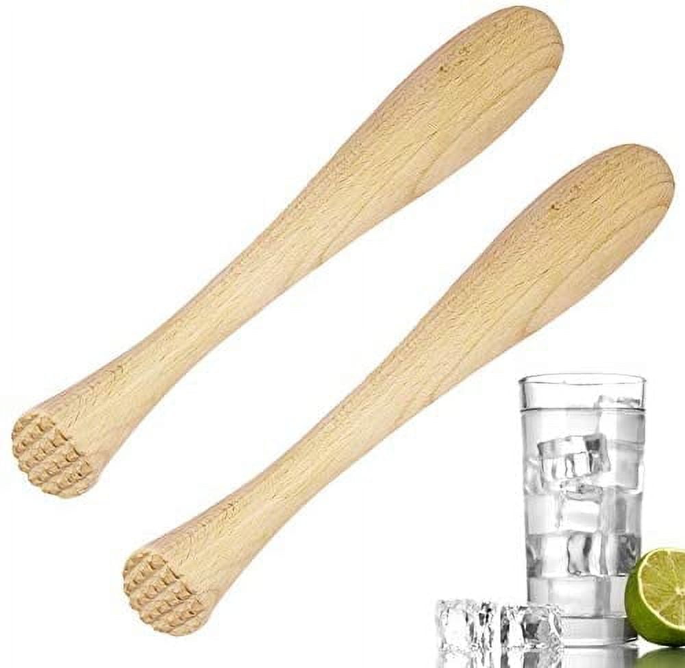 Set of 2, Cocktail Muddler Wood Bar Muddler, DaKuan Wooden Cocktail