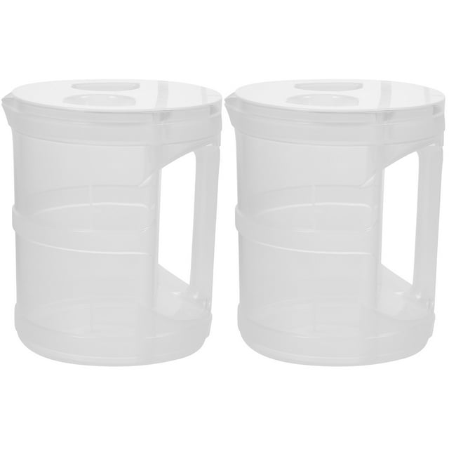 Set of 2 Cold Water Bottle Circles Bottles Iced Tea Lemonade Pitchers