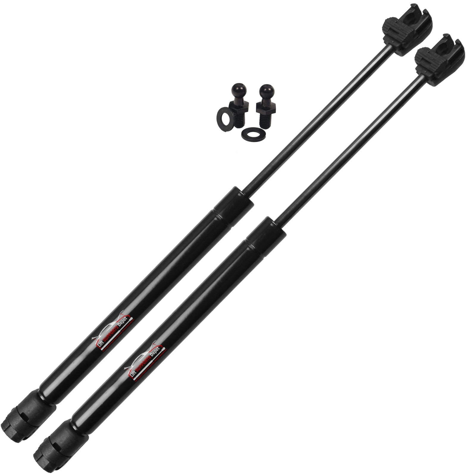 Set of 2 Compatible with Dodge Challenger 05 to 2020 Hood Lift Supports W/ Ball Studs New for Car Gas Shock Strut - Lift Supports Depot PM3527-a