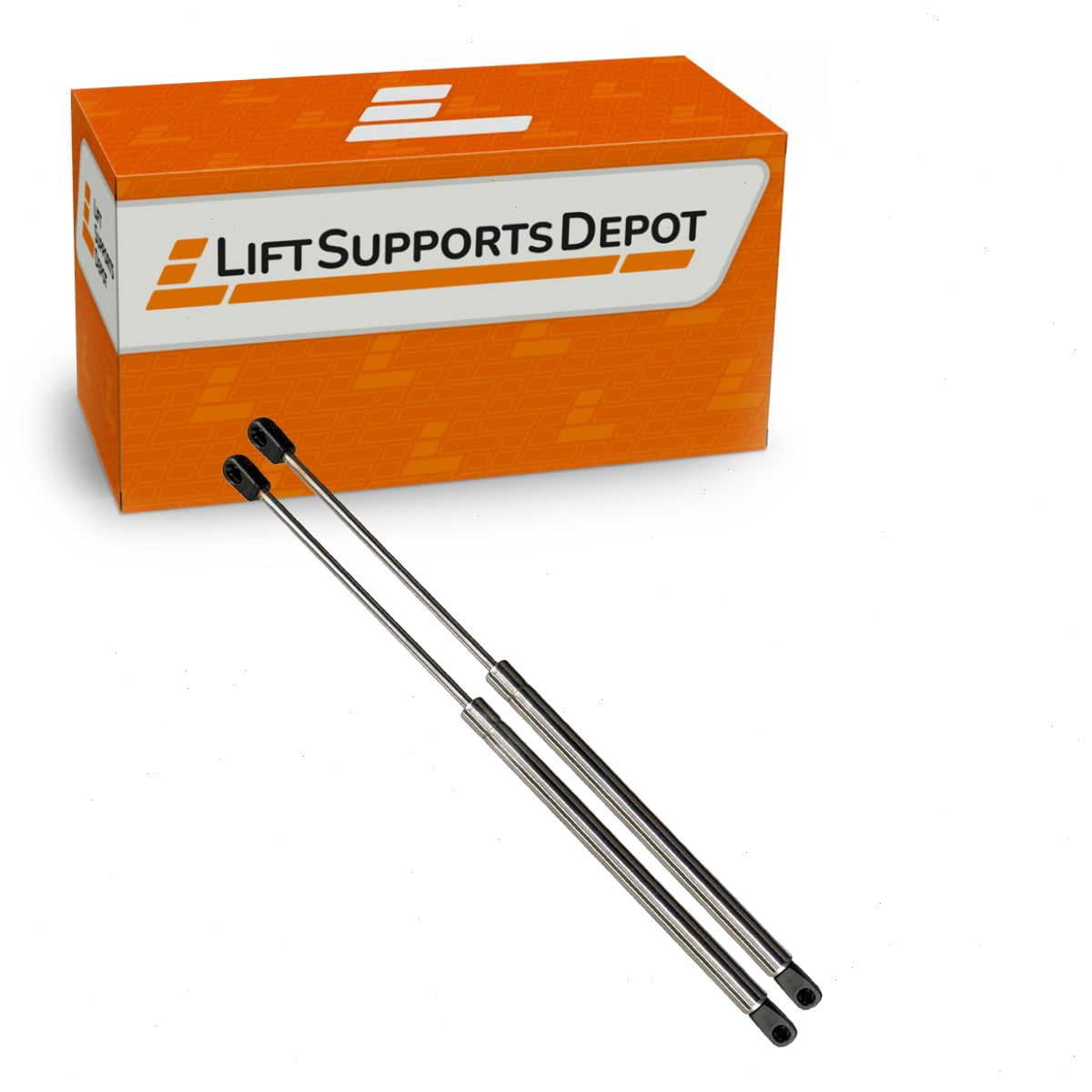 Set of 2 Compatible with Ford Mustang Mach-E 21 to 23 "Stainless Steel" Hood Lift New for Car Gas Shock Strut Lift Supports Depot PM4303SS-a