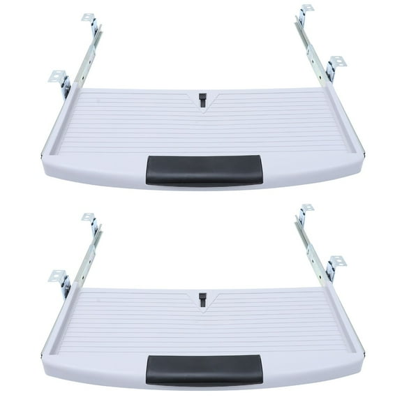 2 pcs  Drawer Type Keyboard Storage Box Under Table DesK Keyboard Organizer