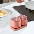 thumbnail image 1 of Set of 2 Condiment Jar with Lids and Spoons - Plastic Sugar Bowls Sugar Salt Container Set for Sugar Serving Spice Salt （Red）, 1 of 6