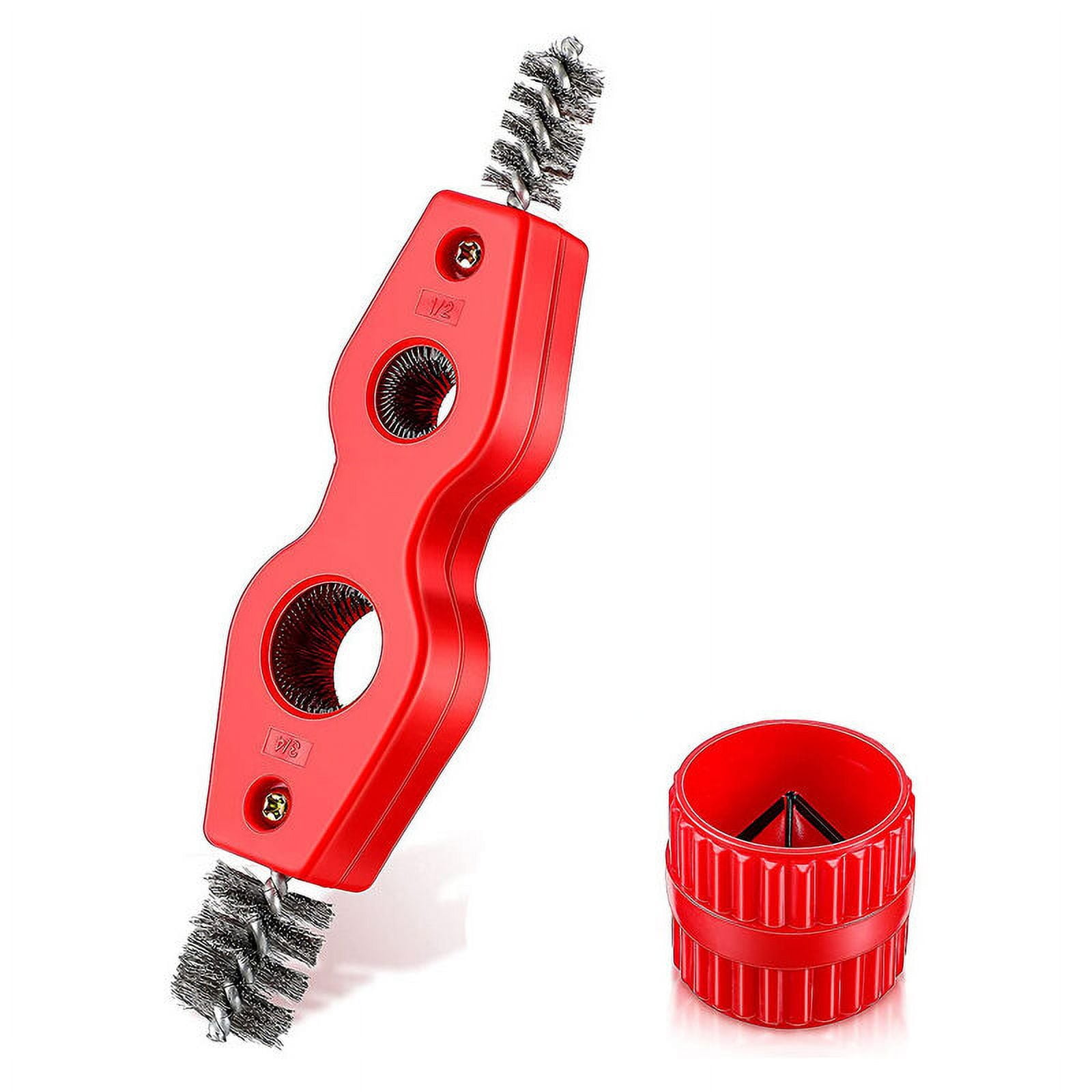 Set of 2 Copper Pipe Cleaner and Reamer, for Plumbing Installation