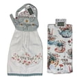 thumbnail image 1 of Set of 2 CottageCore TEA TIME Terry Kitchen Towel & Tie Towel by Kay Dee Designs, 1 of 3