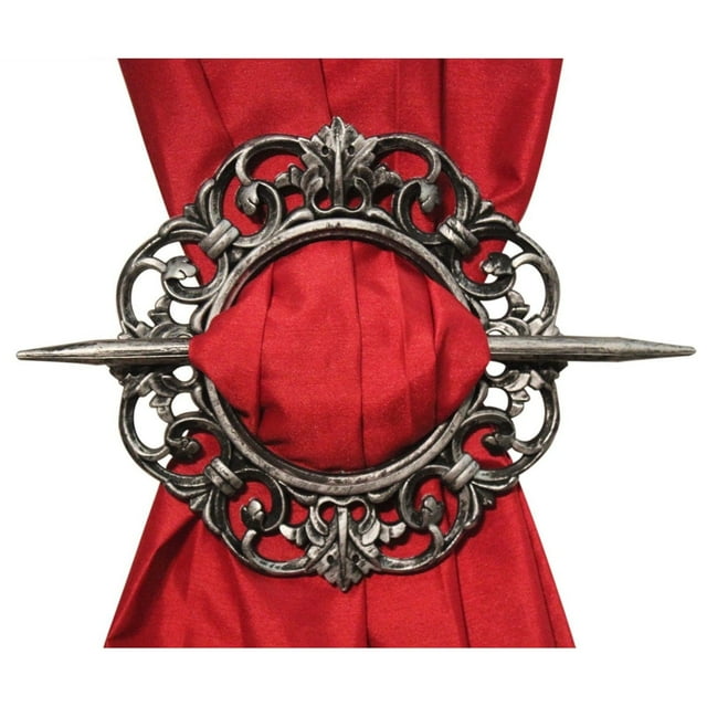 Curtains Holdbacks Antique Decorative Curtain Holdback, Set of 2