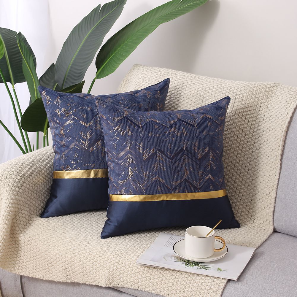 Set of 2 Cushion Covers for Bed, Sofa, Car, Luxury Modern Minimalist