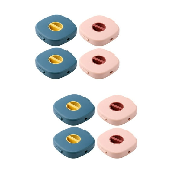 Set of 2 Data Cable Storage Box for Cords Management Clips Cables Tv Stand Wire Organizers