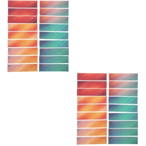 HOOWIFFY Decals Assorted Color For Work Desk 36Pcs 3.93X0.98X0.08In