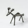 thumbnail image 1 of Set of 2 Decorative Cast Iron Deer Shaped Wine Holder, 1 of 2