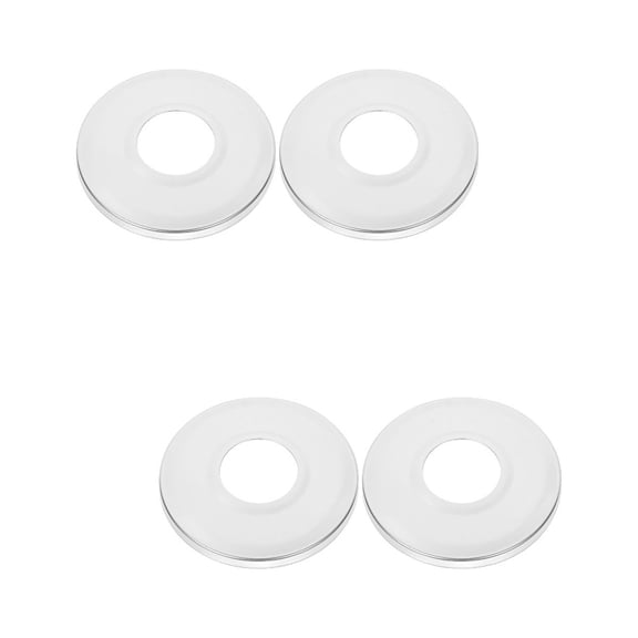 Set of 2 Decorative Cover above Ground Pool Ladder Plates Ladders Silver