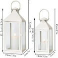 thumbnail image 1 of Set of 2  Decorative Metal Lanterns | Vintage Style Hanging Lanterns for Indoor/Outdoor Events | Perfect for Parties & Weddings, 1 of 6