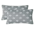 thumbnail image 1 of Set of 2 Decorative Throw Pillow Covers Rhombic Jacquard Pillowcase Soft Square Cushion Case for Couch Sofa Bed Bedroom Car Living Room, 1 of 5