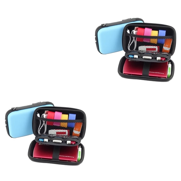 Set of 2 Digital Accessories Storage Bag Cable Organizer Travel