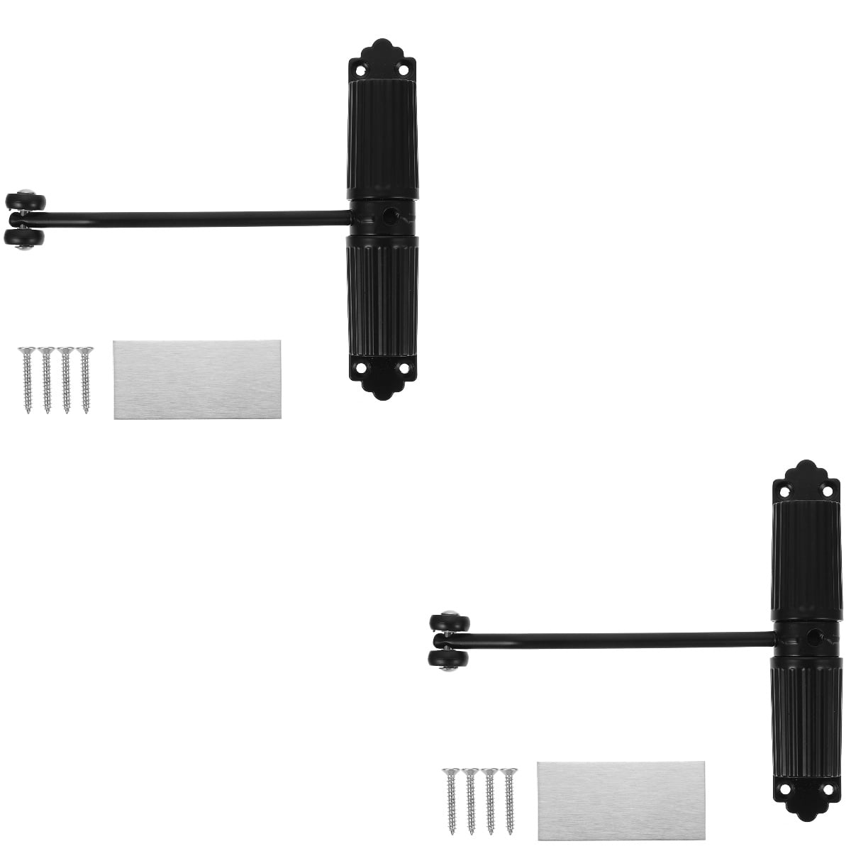 Set of 2 Door Closer Metal Spring Loaded Hinges Closers Automatic for