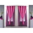 thumbnail image 1 of Set of 2 Double Layered Sheer Curtain Panel Grommet ROBIN, 1 of 3