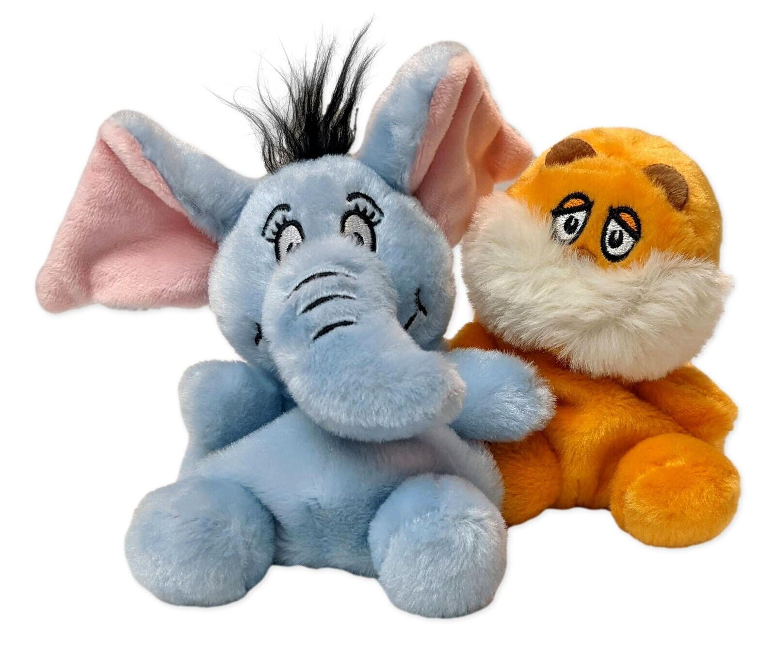 Set of 2 Dr. Seuss HORTON & THE LORAX Palm Pals 5" Stuffed Animal Plush, Aurora - Walmart.com
