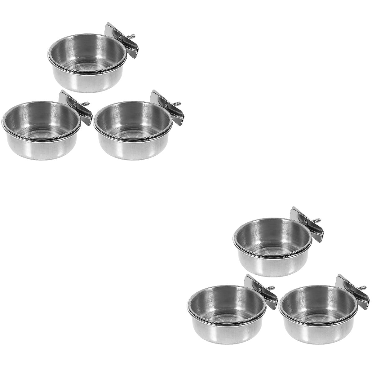 4 PCS Bird Feeder And Waterer - Plastic Cage Cup For Chicken Duck Pigeon Feeding