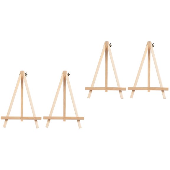 LABSERRON Advertising Frame Khaki Triangular 4Set 7.9X5.5X0.8In