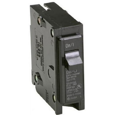 Set of 2 Eaton Corporation Br115 Single Pole Interchangeable Circuit Breaker, 120V, 15-Amp