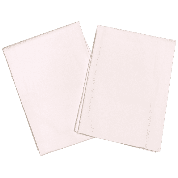 Set of 2 Embrace Pillow Shams 21 x 30 x 2 | Luxurious White 100% Supima Cotton