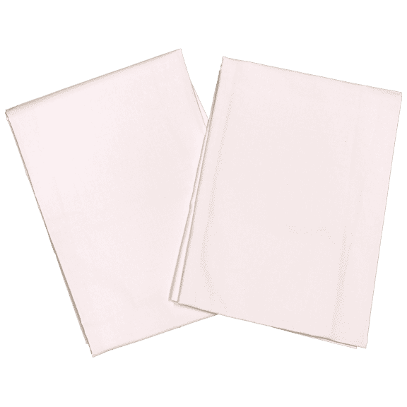 Set of 2 Embrace Standard 21 x 32 Pillowcases | Luxurious White 100% Supima Cotton | Extra Long