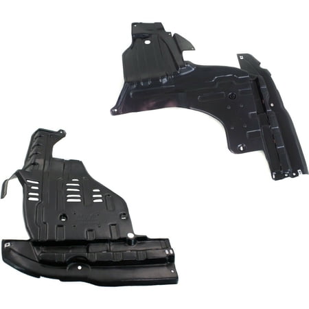 Set of 2 Engine Splash Shields Driver & Passenger Side LH RH For 10-13 SX4 Pair Fits select: 2012 SUZUKI SX4 TOURING, 2010-2011 SUZUKI SX4