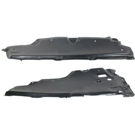 Set of 2 Engine Splash Shields Front Left & Right Side LH RH For Edge MKX Pair
