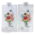 thumbnail image 1 of Set of 2 FLOWER MARKET Embroidered Terry Kitchen Towels by Kay Dee Designs, 1 of 2