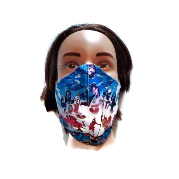 Set of 2 Face Cover Shield, Fortnite Chapter 2, Season 3 Mask Double Layer Cotton, Size Kids-Youth