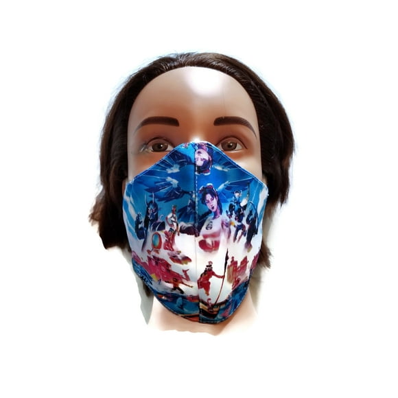 Set of 2 Face Cover Shield, Fortnite Chapter 2, Season 3 Mask Double Layer Cotton, Size Kids-Youth