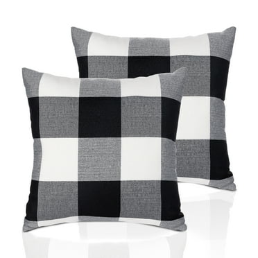 Buffalo Check Christmas Pillow Covers 18x18 Set of 4 Red Black ...