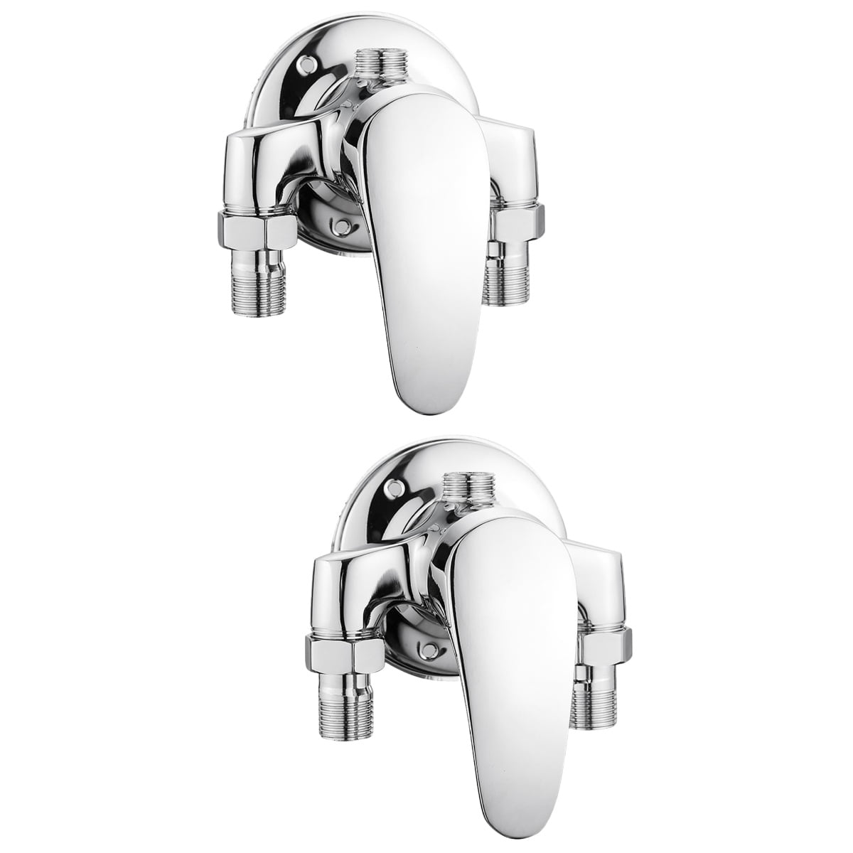 Set of 2 Faucet Bath Handheld Shower Abthroom Supply Diverter Outlet 3 ...