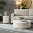 thumbnail image 1 of Kevinplus Set of 2 Faux MARS Pattern Round Coffee Tables for Living Room, No Need Assembly., 1 of 13