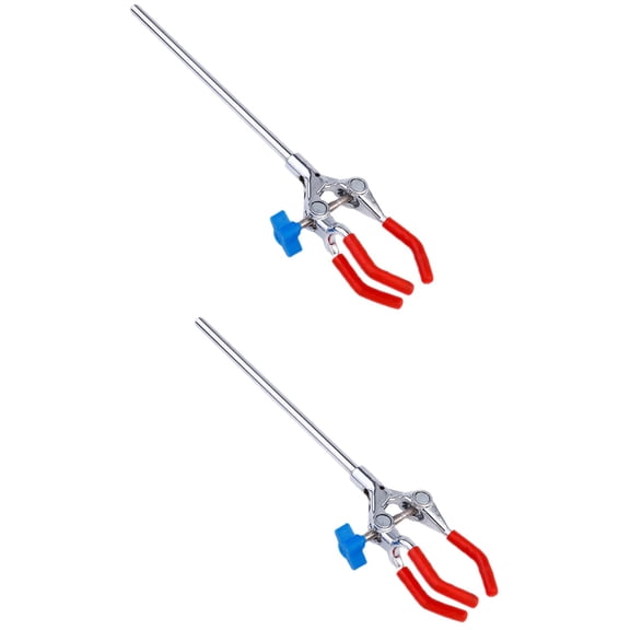 Set of 2 Stainless Steel Flask Clamps with , Laboratory Clamp Accessories