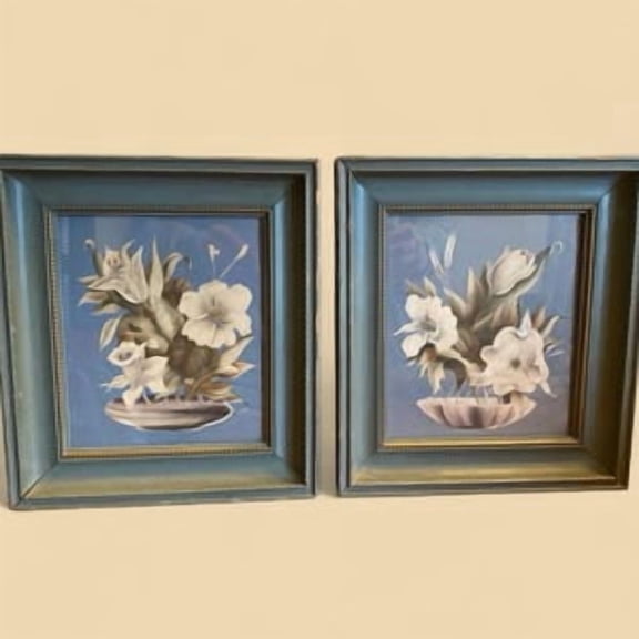 Set of 2 Framed Turner botanical prints, Poster Only